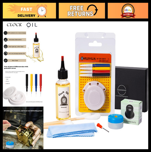 100 synthetic clock oil kit - 100%,