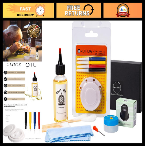 Clock oil kit 100 synthetic - clock,